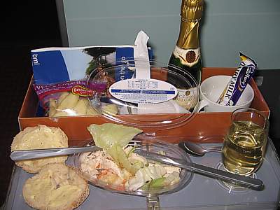 bmi Lunch from LHR to CDG April 2005