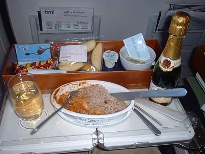 bmi Lunch from LHR to Venice Nov 2003
