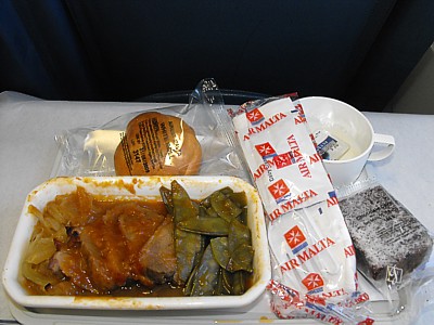 Malta to LHR Economy Class Food May 2009